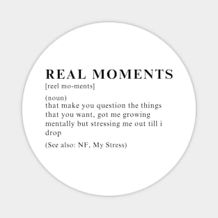 NF My Stress real moments quote Magnet